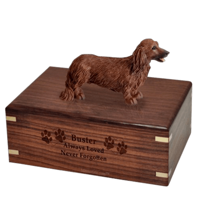 Longhair Dachshund X-Large Doggy Urns